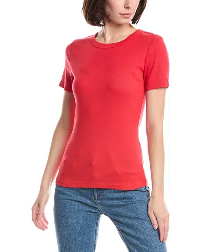 Michael Stars Rico Crewneck T-shirt In Red