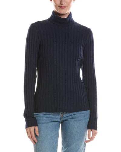 Michael Stars Riley T-neck Sweater In Blue