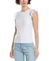Michael Stars Rina Flutter Sleeve Top