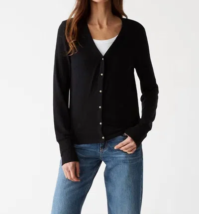 Michael Stars Ronan Snap Cardigan - Plus In Black