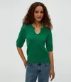 Michael Stars Rosanna Puff Sleeve Sweater In White