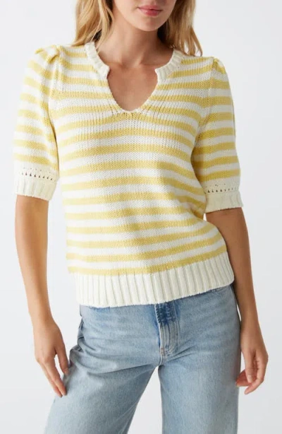 MICHAEL STARS MICHAEL STARS ROSANNA STRIPE PUFF SLEEVE SWEATER