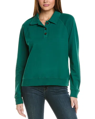 Michael Stars Rowan Collared Pullover In Green