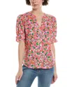 Michael Stars Roxanne Blouse In Multi