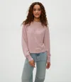 Michael Stars Roxy Balloon Sleeve Ribbed Top In Sachet