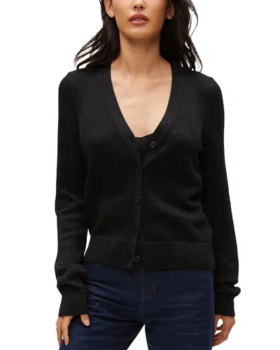 Michael Stars Ruiz Metallic Cardigan In Black