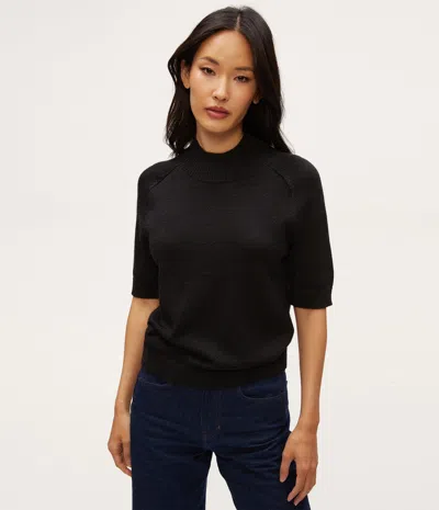 Michael Stars Sabel Metallic Sweater In Black
