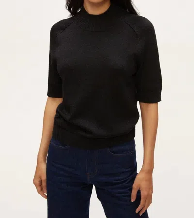 Michael Stars Sabel Metallic Sweater In Black