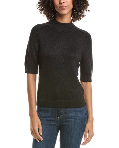 Michael Stars Sabel Mock Neck Top In Black