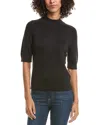 Michael Stars Sabel Mock Neck Top In Black