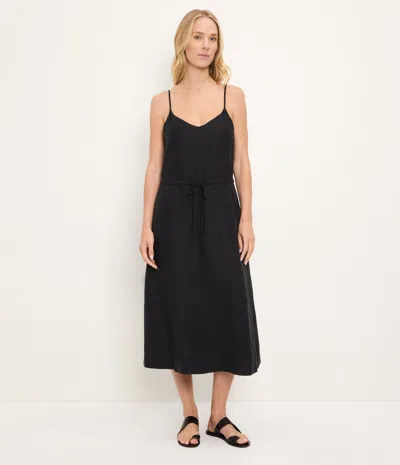 Michael Stars Sabine Linen Dress In Black