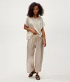 Michael Stars Sacha Satin Cropped Pant In Neutral