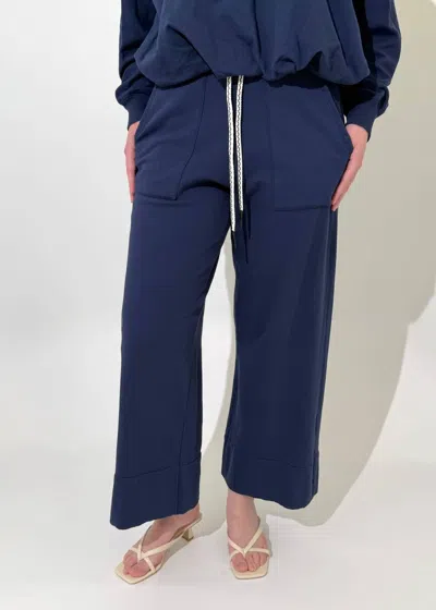 Michael Stars Sadie Drawstring Pant In Nocturnal In Blue