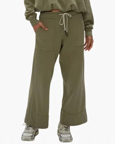 Michael Stars Sadie Drawstring Pant In Olive In Green