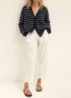 Michael Stars Sal Cropped Barrel Leg Pant In White