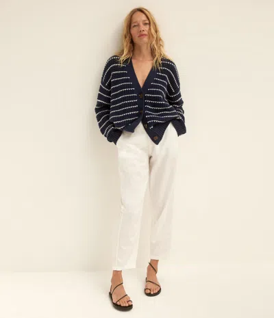 Michael Stars Sal Cropped Barrel Leg Pant In Seacrest