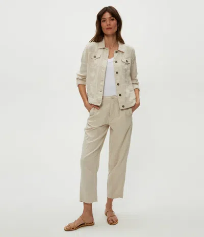 Michael Stars Sal Cropped Barrel Leg Pant In Windchime