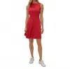 Michael Stars Andy Mini Skater Dress In Rumba In Red