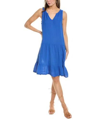 Michael Stars Scarlett Flounce Mini Dress In Ocean