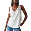 Michael Stars Scarlett V-neck Tank In White
