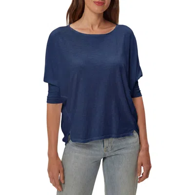 Michael Stars Selma Dolman Sleeve T-shirt In Blue