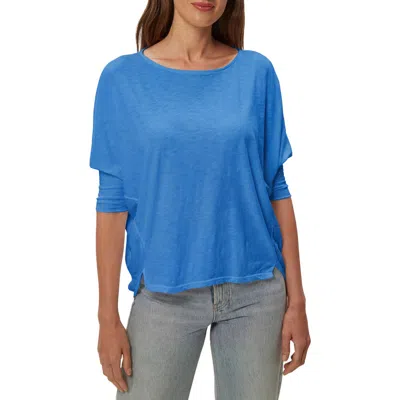 Michael Stars Selma Dolman Sleeve T-shirt In Blue