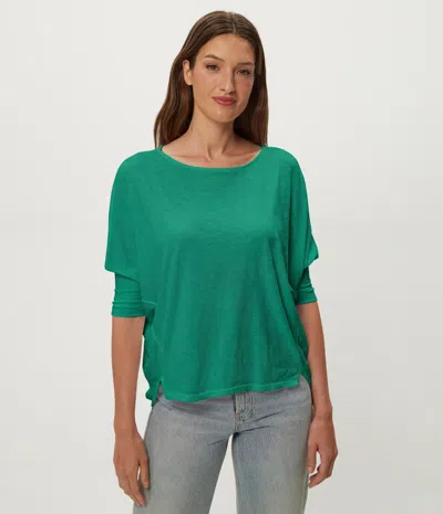 Michael Stars Selma Dolman Tee In Green