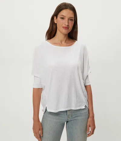 Michael Stars Selma Dolman Tee In White