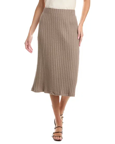 Michael Stars Shania Midi Skirt In Brown