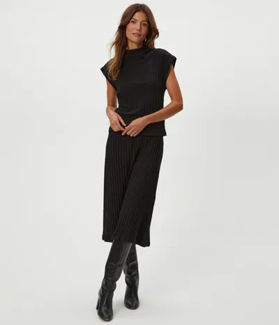 Michael Stars Shania Midi Skirt In Black