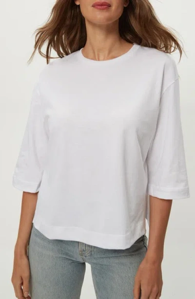 Michael Stars Sharona Straight Sleeve T-shirt In White