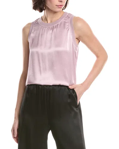 Michael Stars Shay Rib Binding Tank In Pink