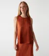 Michael Stars Shay Satin Tank In Chk