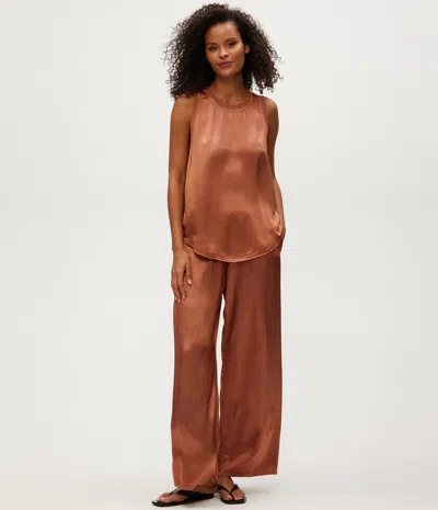 Michael Stars Shay Satin Tank In Green
