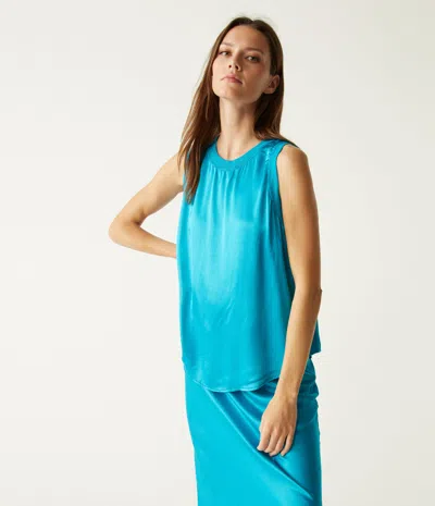 Michael Stars Shay Satin Tank In Spritz