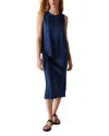 Michael Stars Leila Bias Midi Skirt In Nocturnal