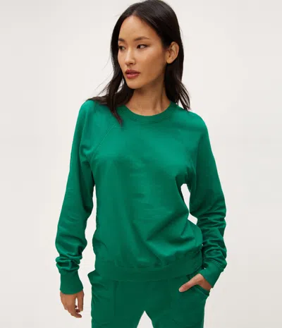 Michael Stars Shayla Raglan Sweatshirt In Peppermint