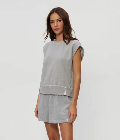 Michael Stars Shiloh Short In Heather Grey