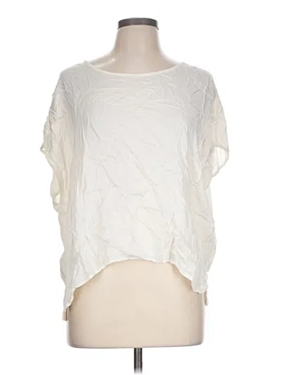 Michael Stars Short Sleeve Blouse In Ivory