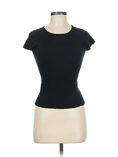 Pre-owned Michael Stars Short Sleeve T-shirt In Black