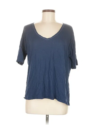 Pre-owned Michael Stars Short Sleeve T-shirt In Blue