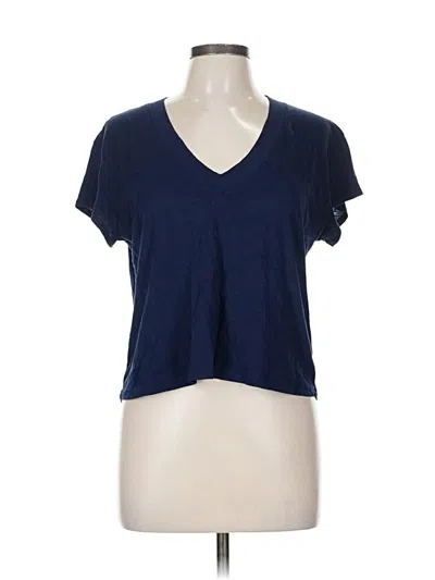 Pre-owned Michael Stars Short Sleeve T-shirt In Blue