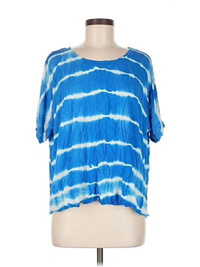 Pre-owned Michael Stars Short Sleeve T-shirt In Blue