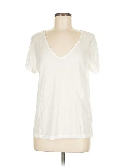 Pre-owned Michael Stars Short Sleeve T-shirt In White