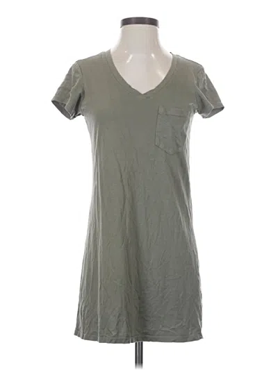 Pre-owned Michael Stars Short Sleeve Top Gray V-neck Tops