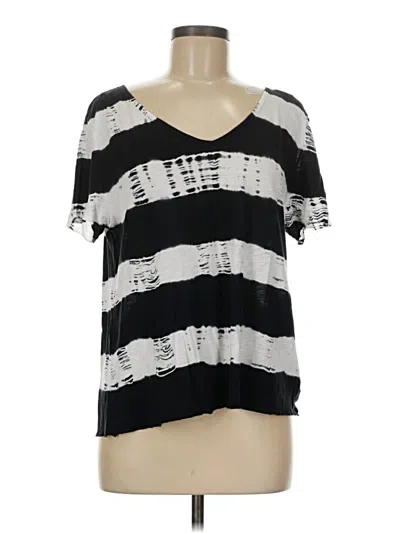Pre-owned Michael Stars Short Sleeve T-shirt In Black