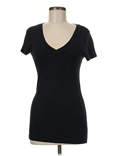 Pre-owned Michael Stars Short Sleeve T-shirt In Black