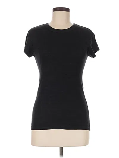 Pre-owned Michael Stars Short Sleeve T-shirt In Black