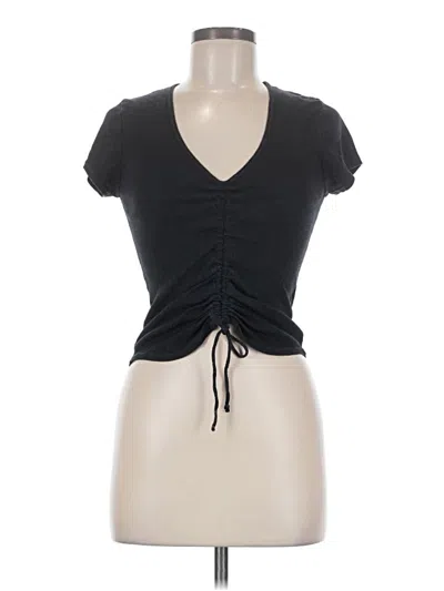 Pre-owned Michael Stars Short Sleeve T-shirt In Black