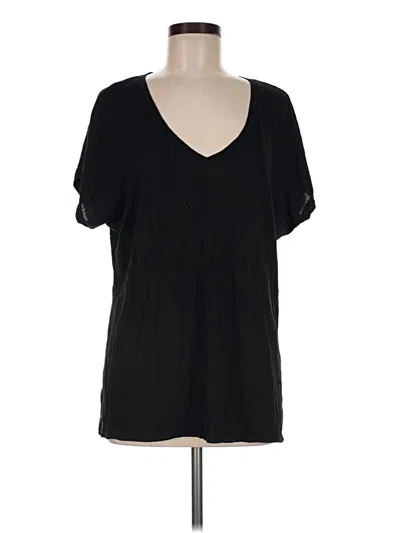 Pre-owned Michael Stars Short Sleeve T-shirt In Black
